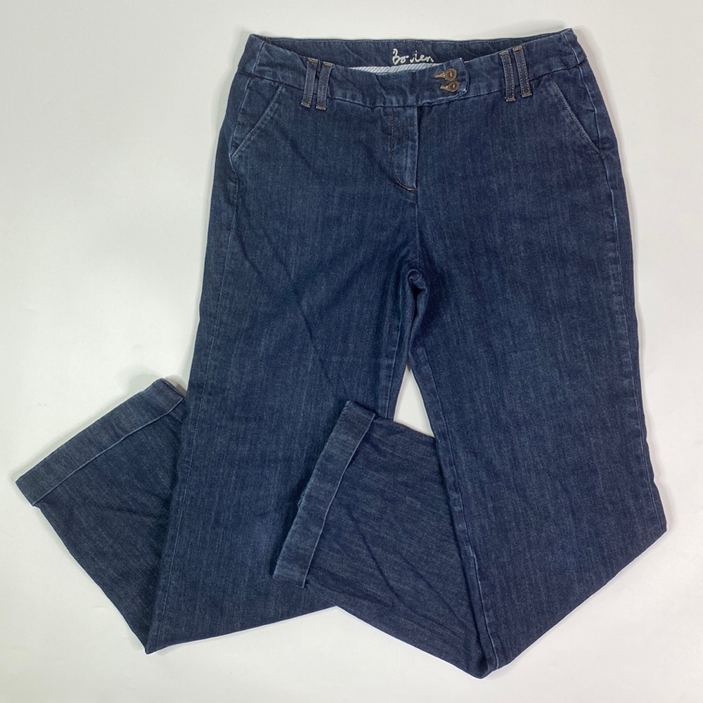 Boden Wide Jeans Denim Pants Trousers WC113 Indigo Blue 10 Long
